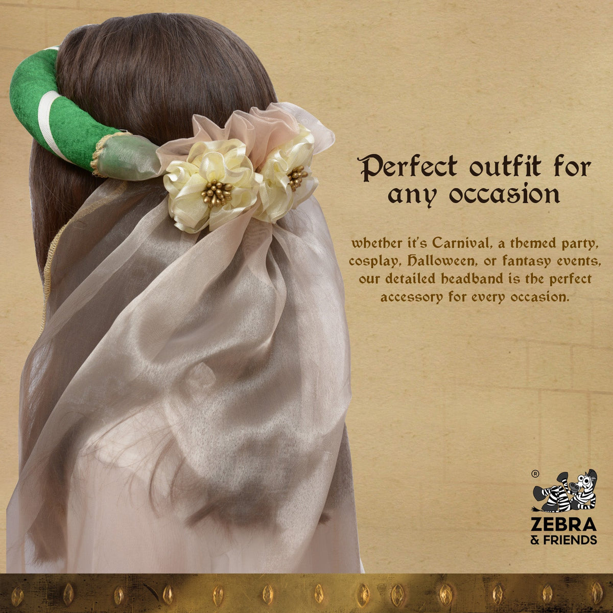 3714 Medieval Tiara Elizabeth Green - Medieval collection