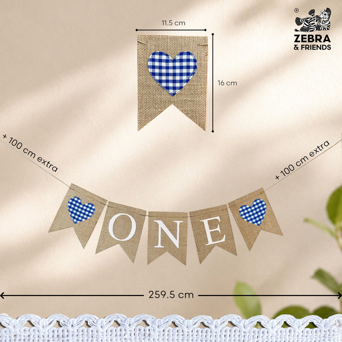 6231 'ONE' Blue banner - ze-line collection