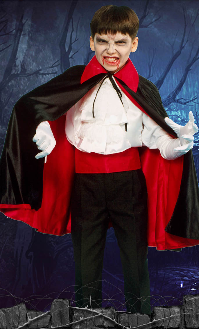 1547 Reversible Kids Draculacape - The horror factory collection