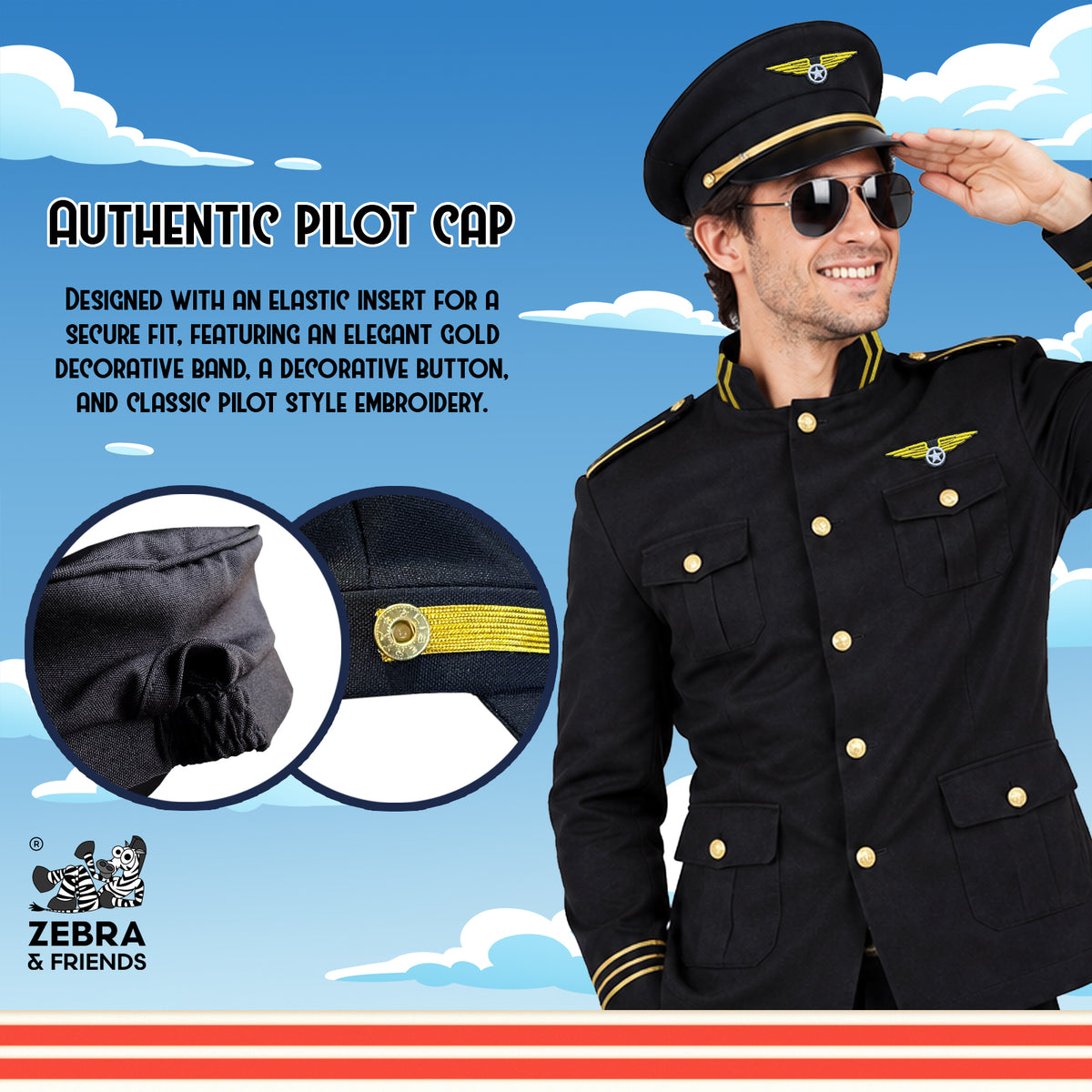 1085 PILOT BLACK ADULT SET