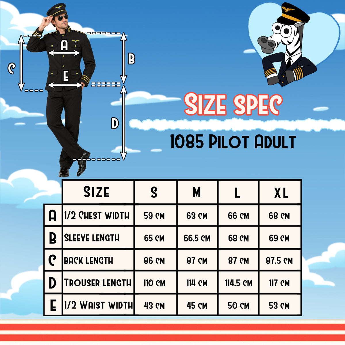 1085 PILOT BLACK ADULT SET