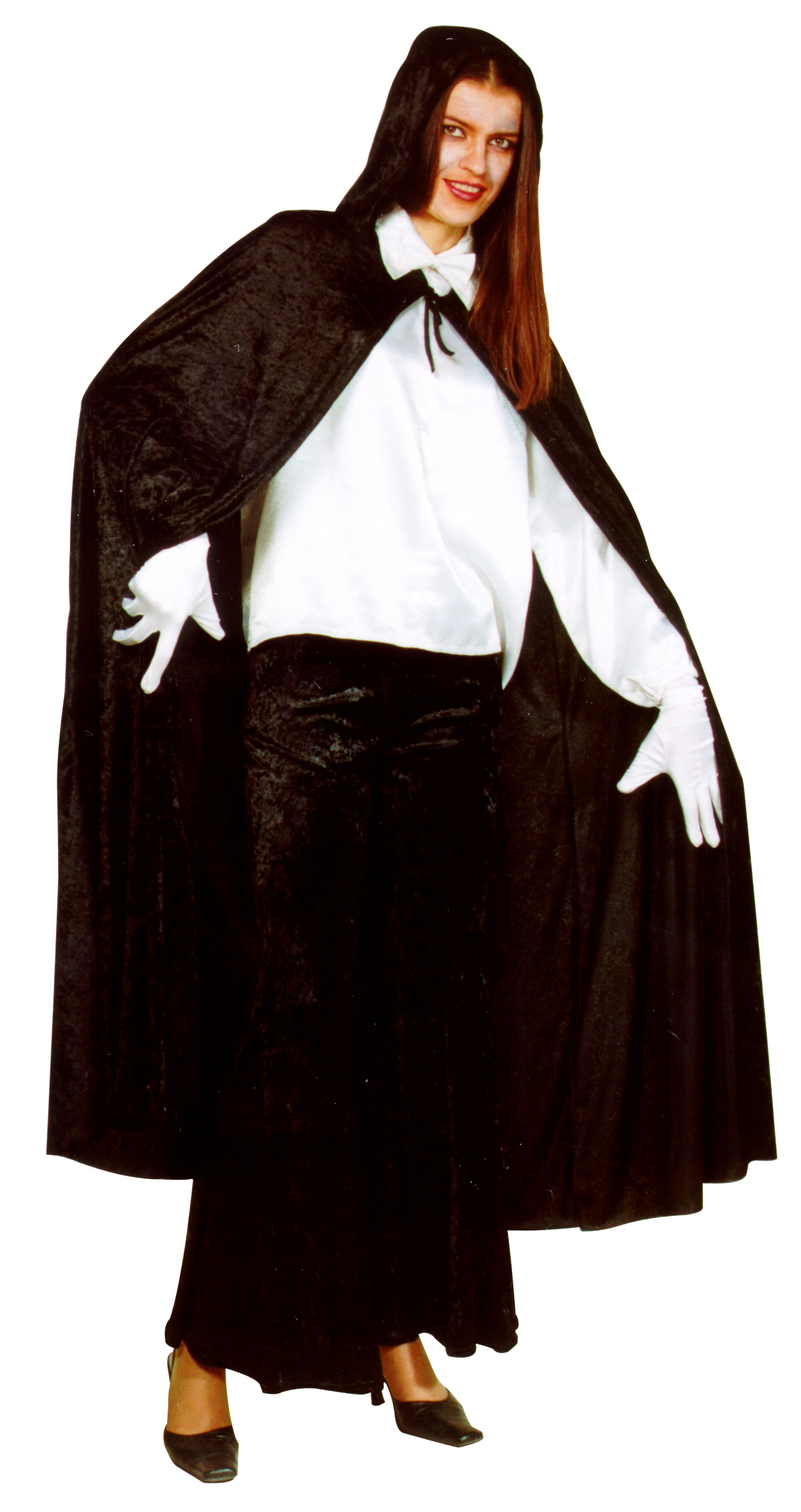 1006/1 Hooded cape black -The horror factory collection