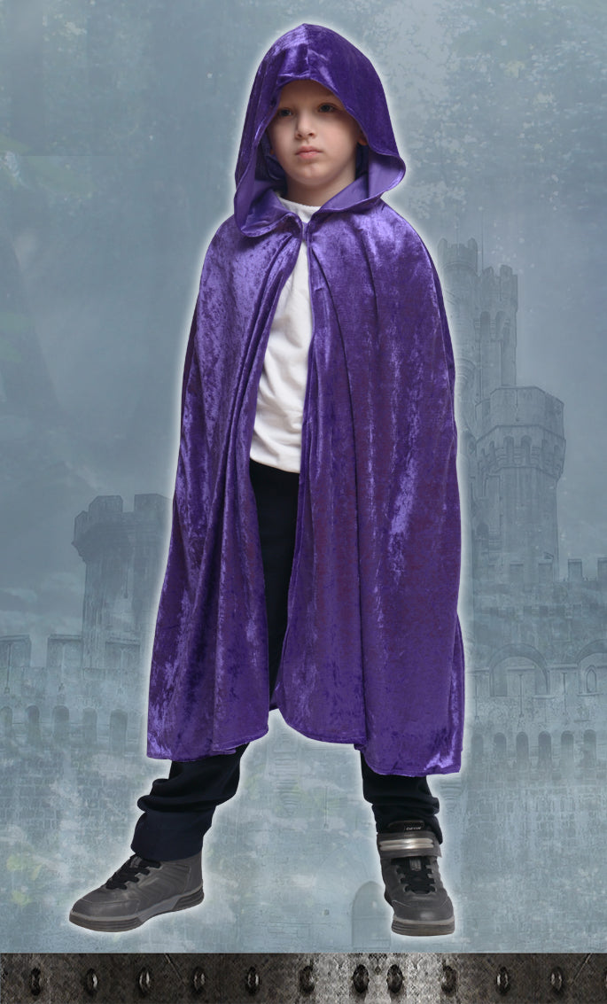 1506/2  Hooded cape purple - Medieval collection