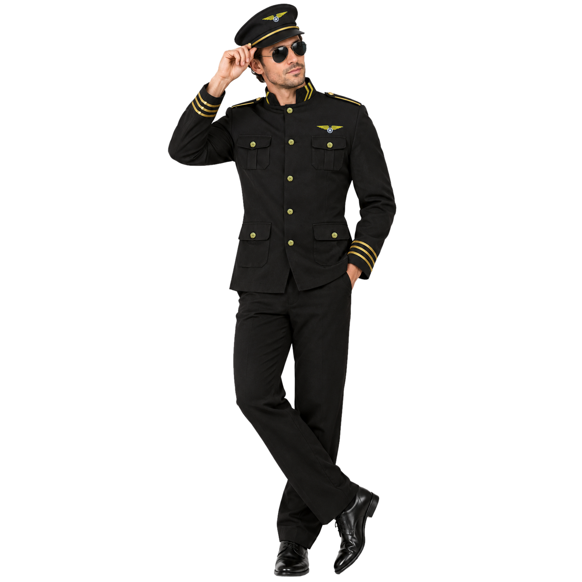 1085 PILOT BLACK ADULT SET