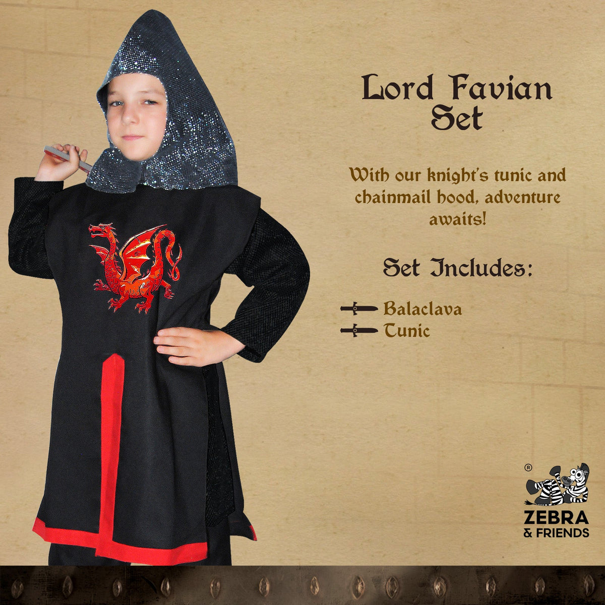 1802  Lord Favian black/red  - Medieval