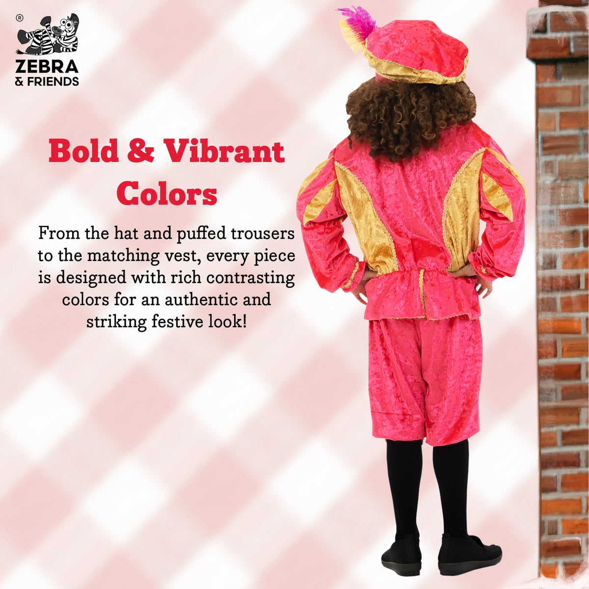1693 Page child pink/gold - The Nicolaus team collection