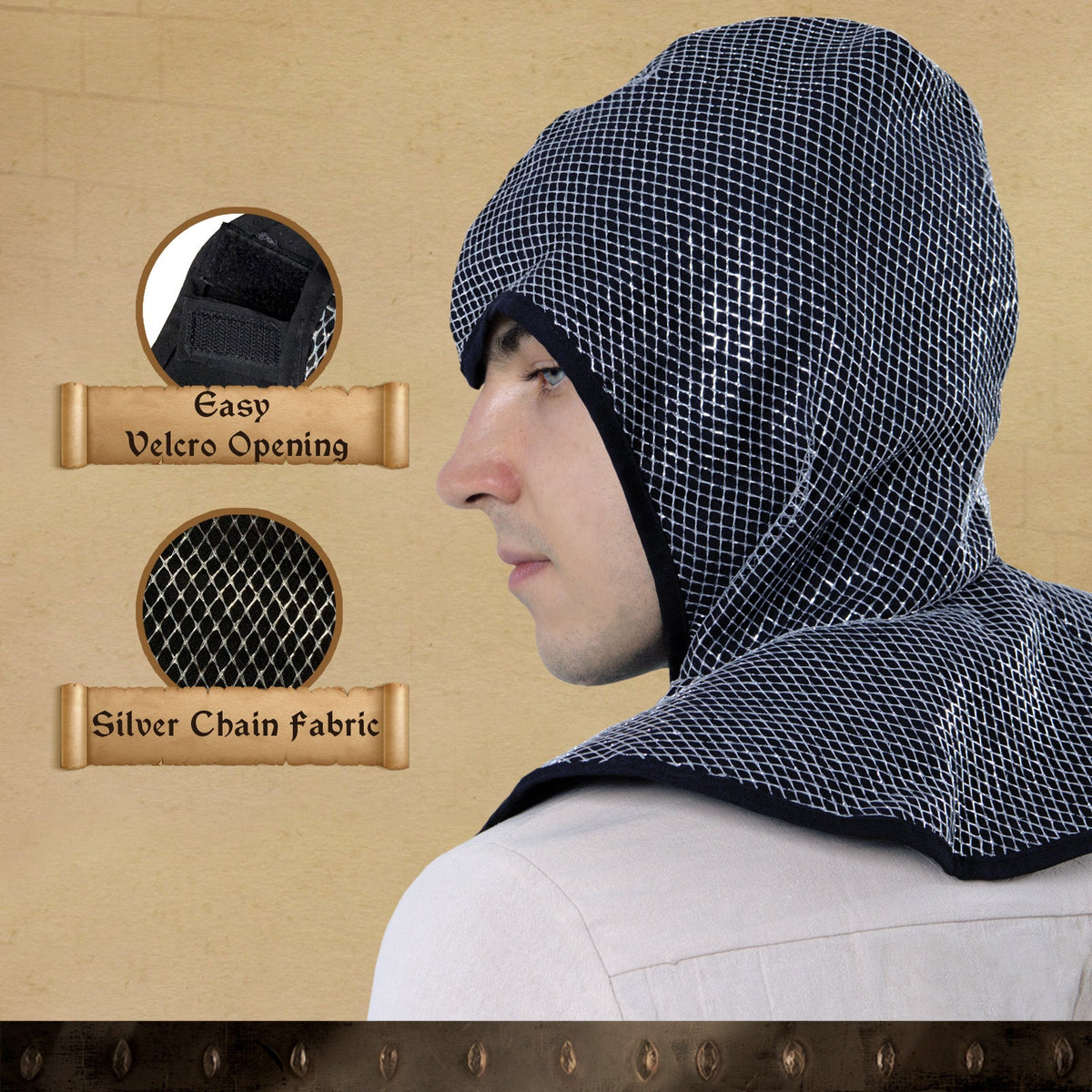 3722 Knight Tarik Cap Adult - Medieval collection