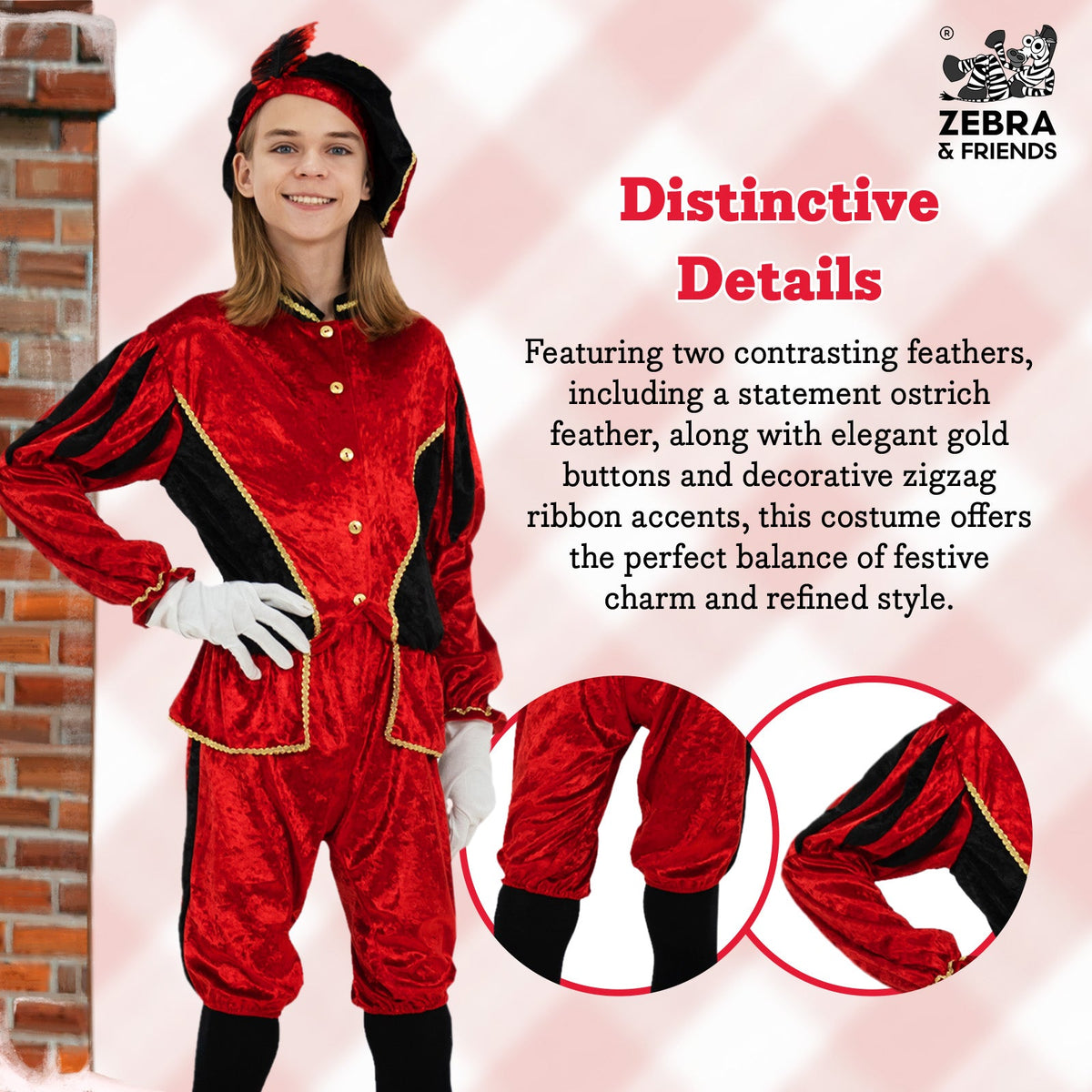 1694 Page child red/black - The Nicolaus team collection