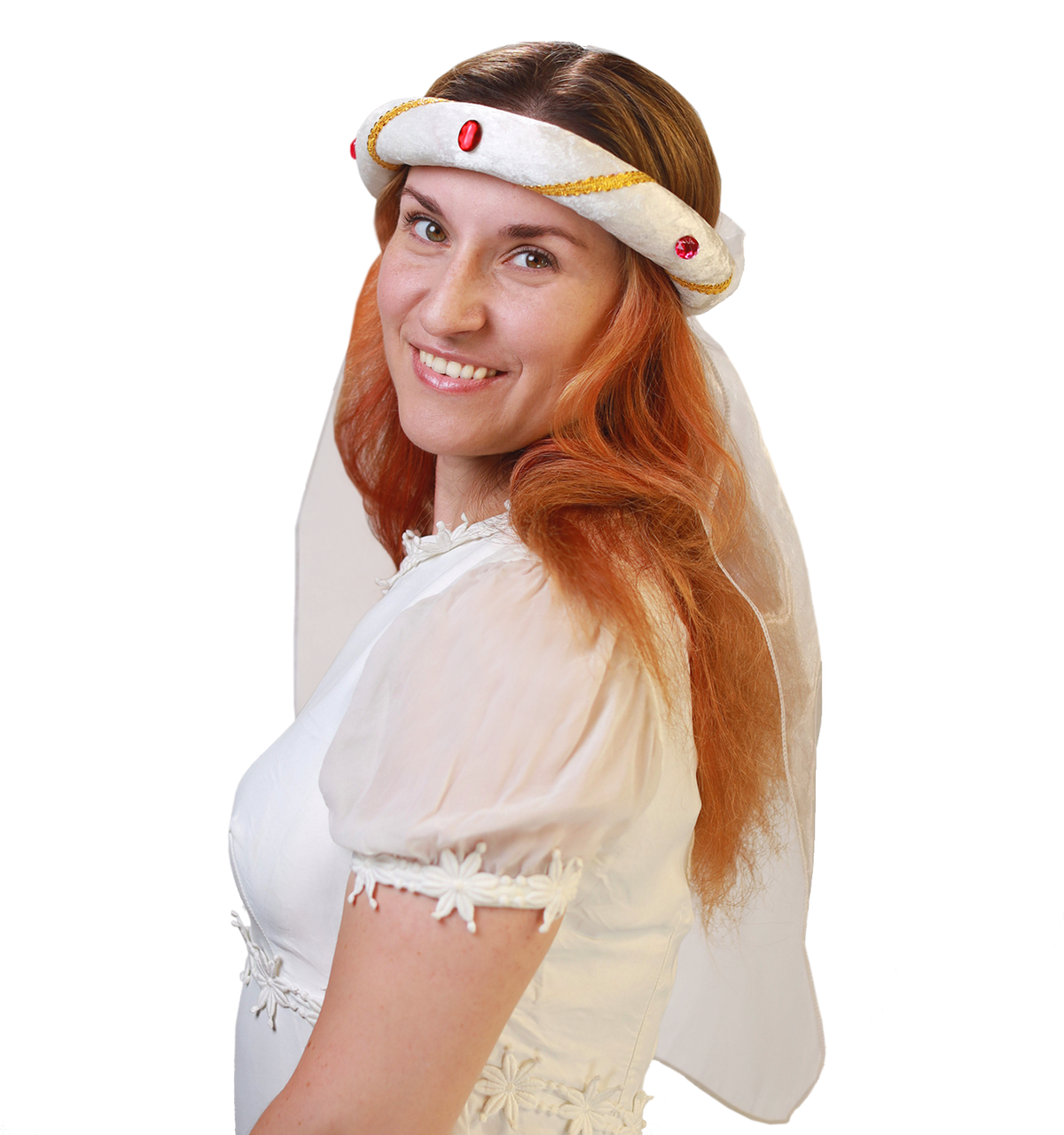 3712/1 Medieval Tiara Rosalin White - Medieval collection