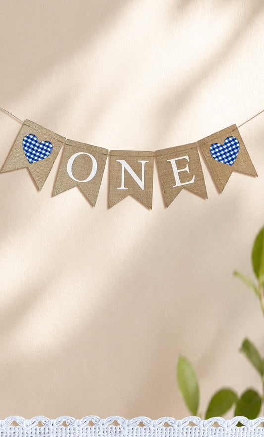 6231 'ONE' Blue banner - ze-line collection