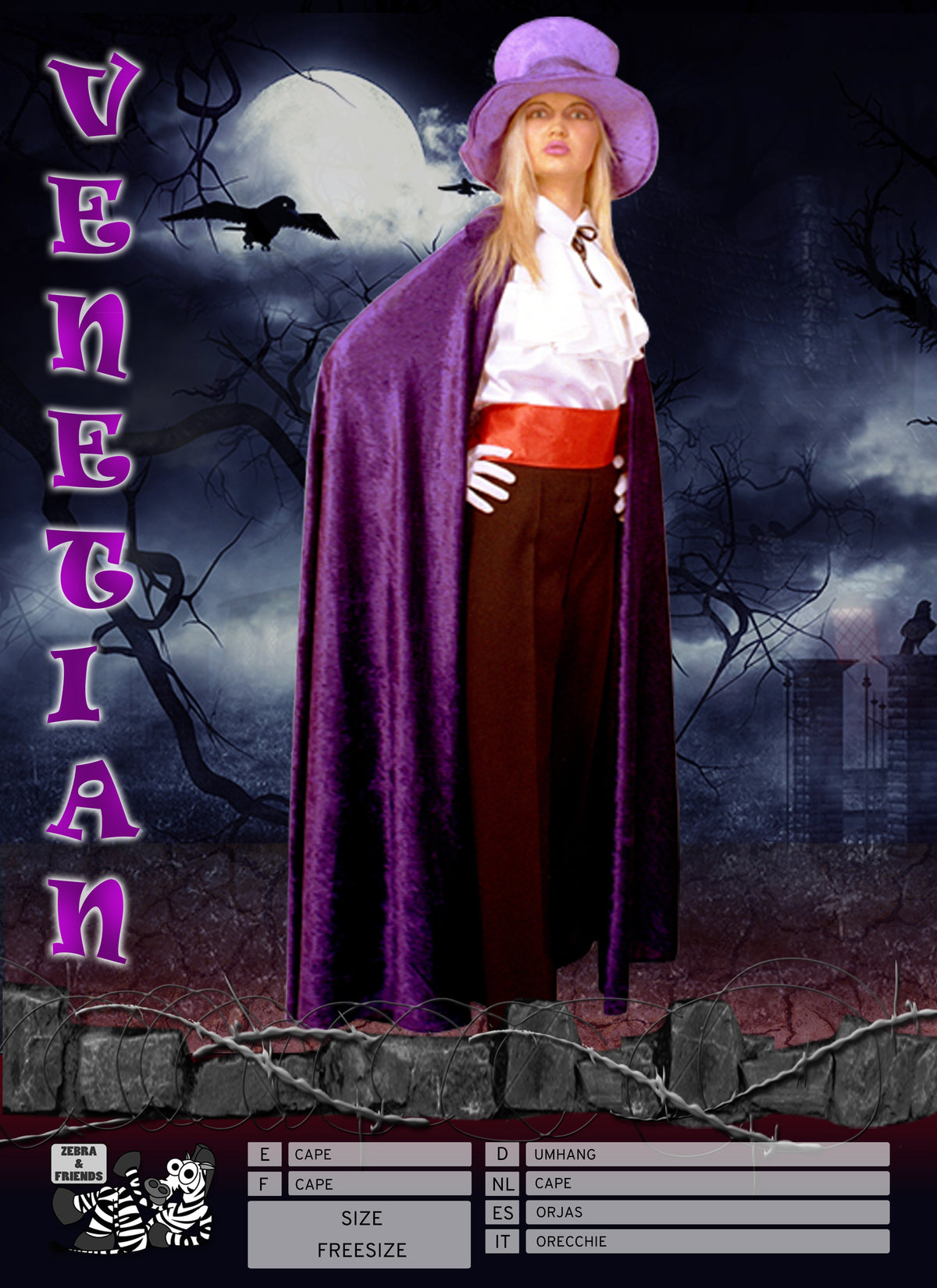 1003/2 Venetian cape purple - The horror factory