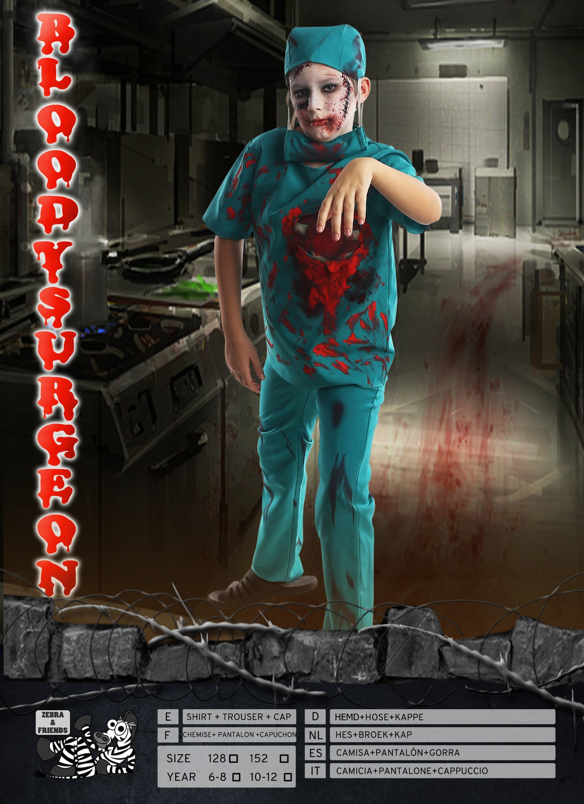 1758 Bloody surgeon kids - The horror factory collection